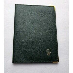 Vintage Rolex Leather Passport Holder Wallet Case 0068.08.34